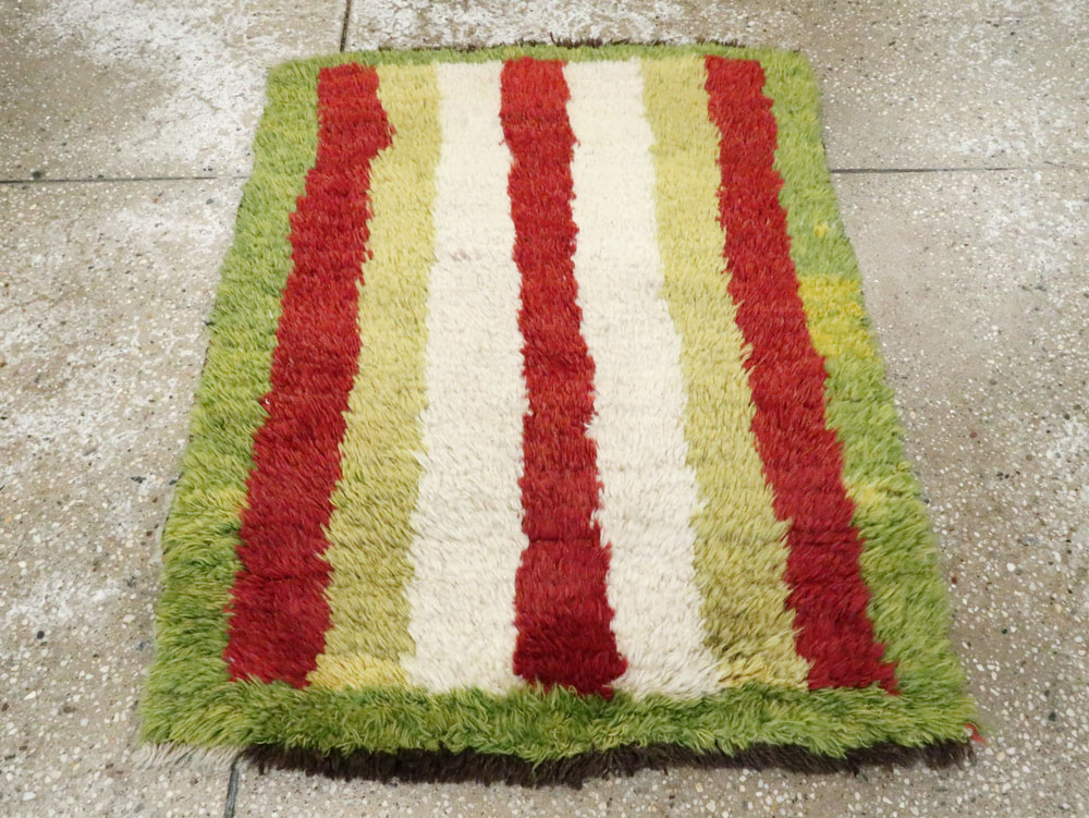 Vintage Persian Gabbeh Rug, No.12211 - Staging