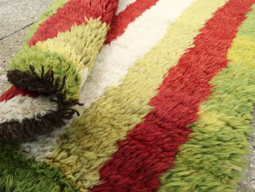 Vintage Persian Gabbeh Rug, No.12211 - Staging