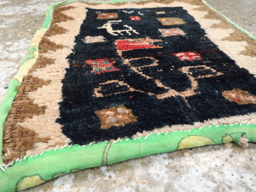 Vintage Persian Gabbeh Rug, No.12220 - Staging