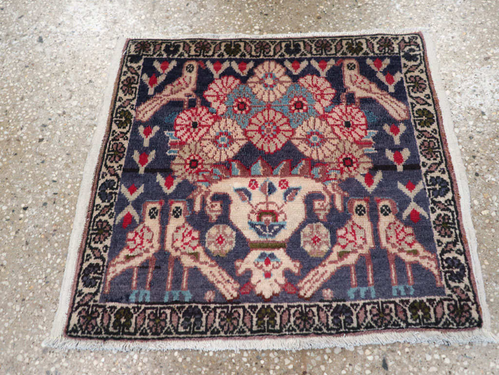 Vintage Persian Tabriz Pictorial Rug (Pair: 1 of 2), No.12224 - Staging