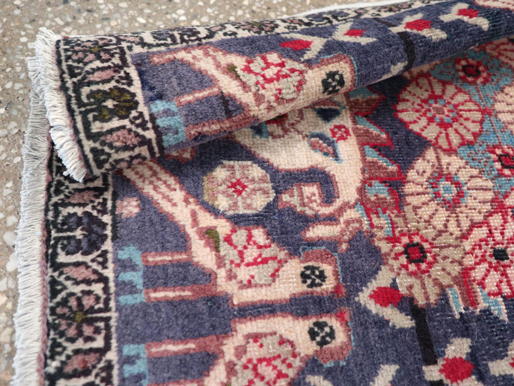 Vintage Persian Tabriz Pictorial Rug (Pair: 1 of 2), No.12224 - Staging