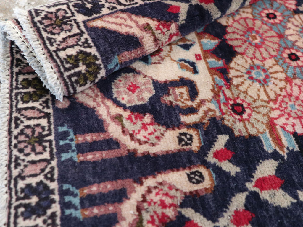 Vintage Persian Tabriz Pictorial Rug (Pair: 2 of 2), No.12225 - Staging