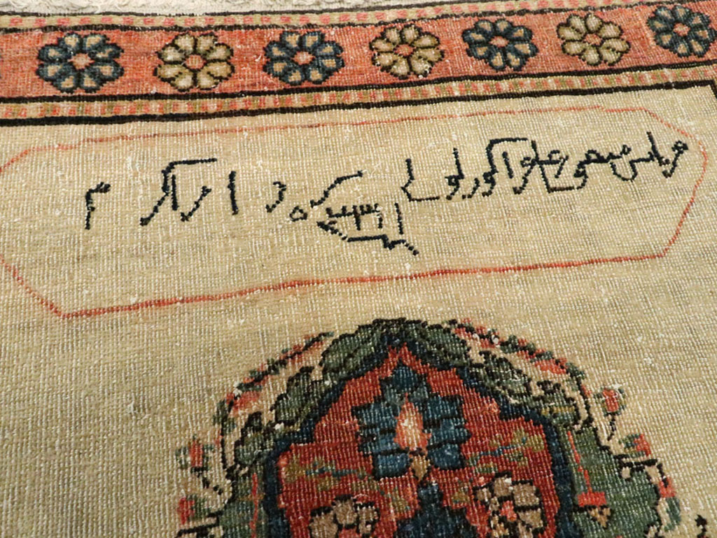 Antique Persian Fereghan Rug, No.12226 - Staging