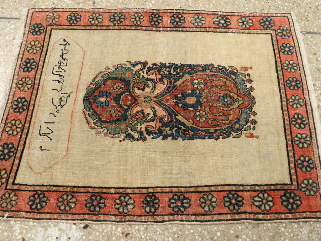 Antique Persian Fereghan Rug, No.12226 - Staging