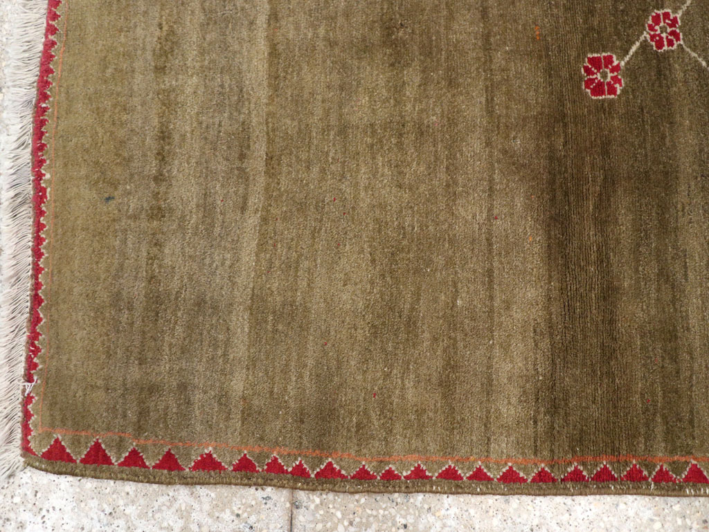 Antique Persian Malayer Rug, No.12231 - Staging