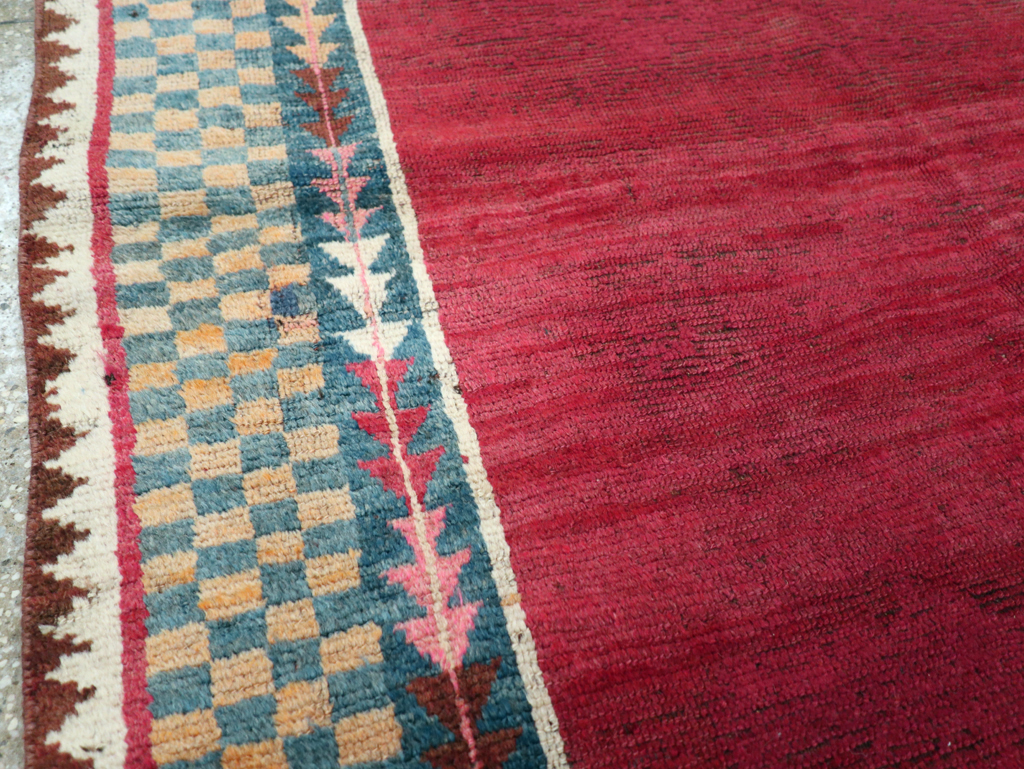Antique Persian Gabbeh Rug, No.12238 - Staging