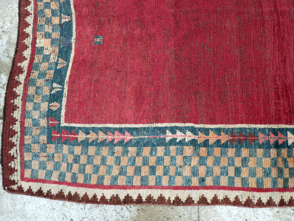 Antique Persian Gabbeh Rug, No.12238 - Staging