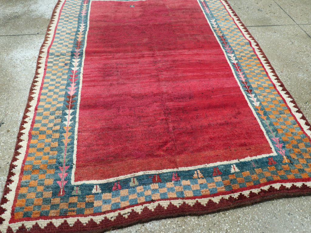 Antique Persian Gabbeh Rug, No.12238 - Staging