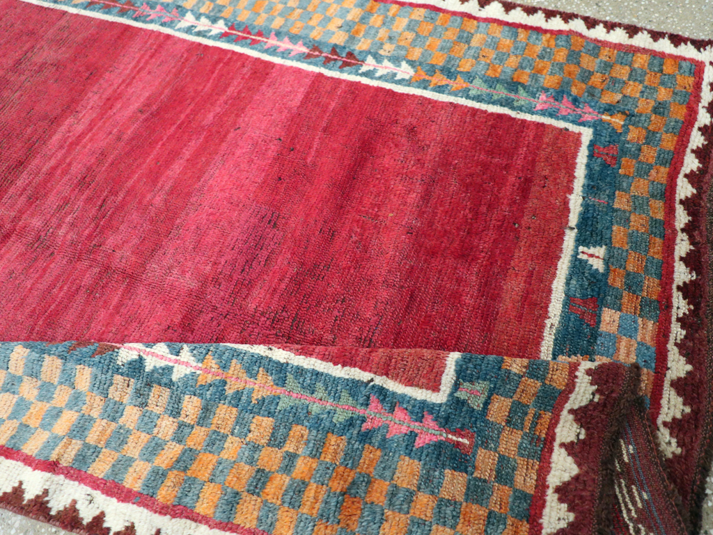 Antique Persian Gabbeh Rug, No.12238 - Staging