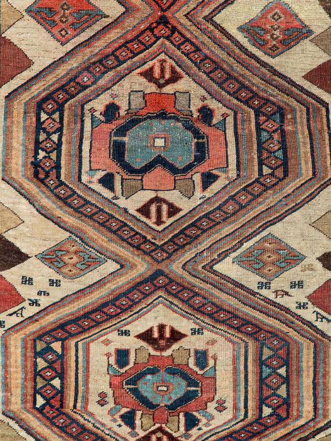 Antique Persian Bidjar Gallery Rug, No.12263 - Staging