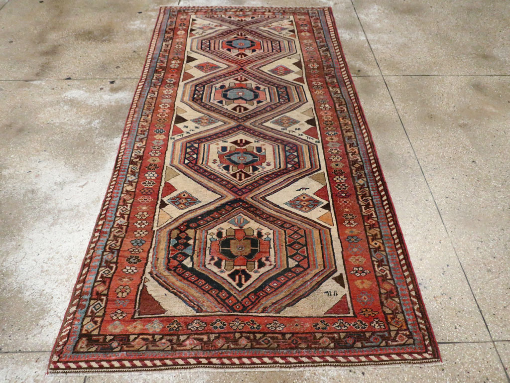 Antique Persian Bidjar Gallery Rug, No.12263 - Staging