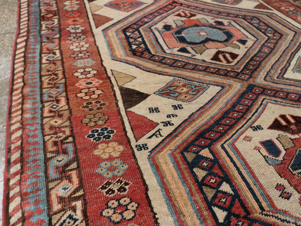 Antique Persian Bidjar Gallery Rug, No.12263 - Staging
