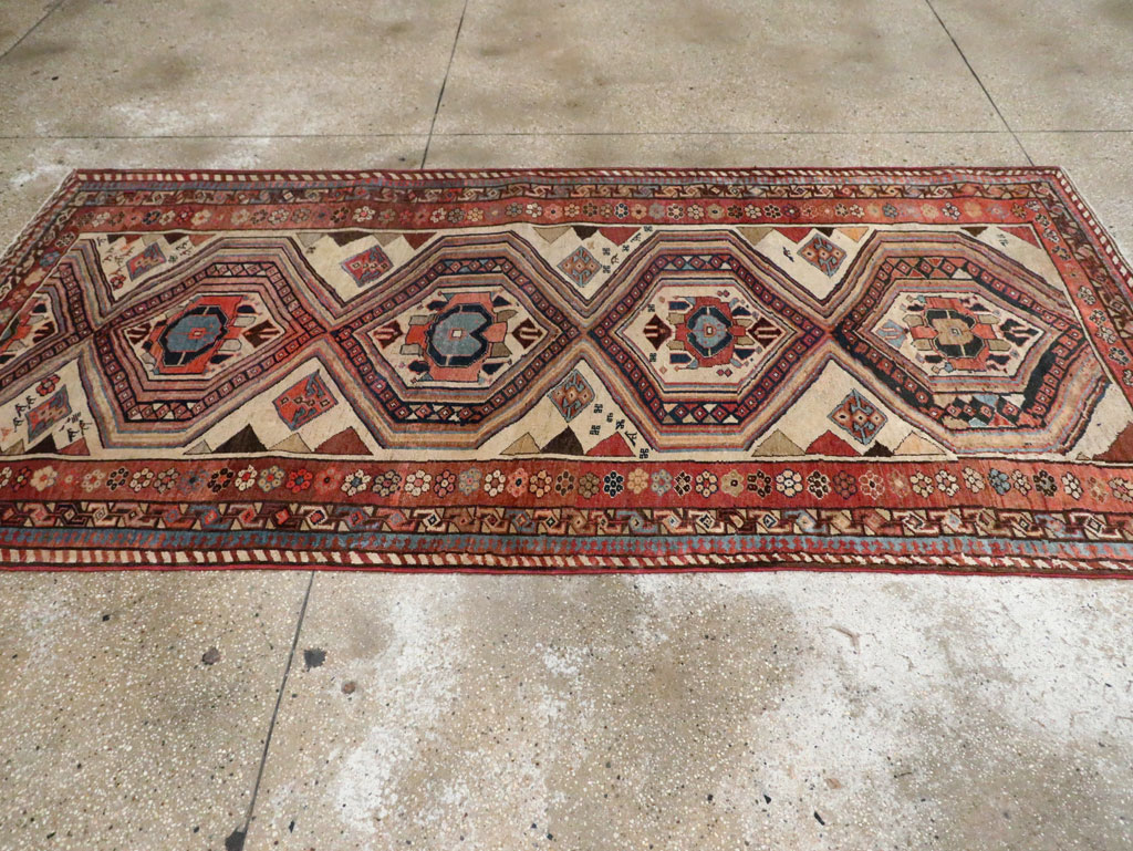 Antique Persian Bidjar Gallery Rug, No.12263 - Staging