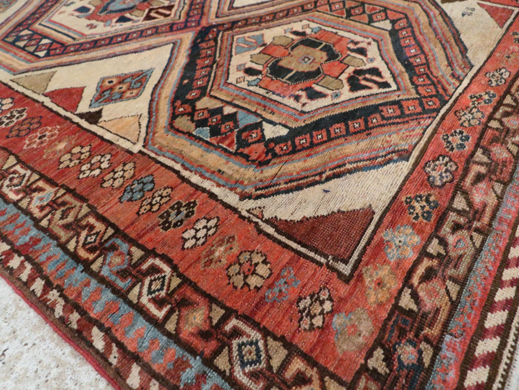 Antique Persian Bidjar Gallery Rug, No.12263 - Staging