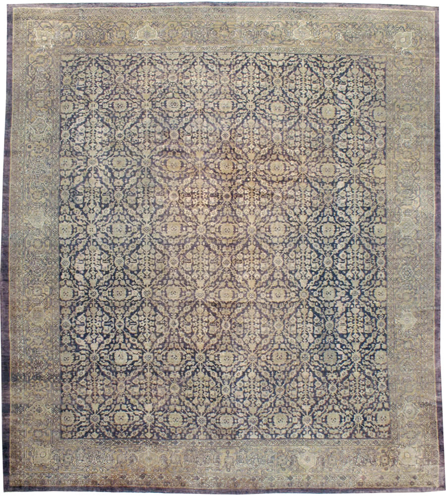 Antique Persian Mahal Rug, No.12264 - Staging
