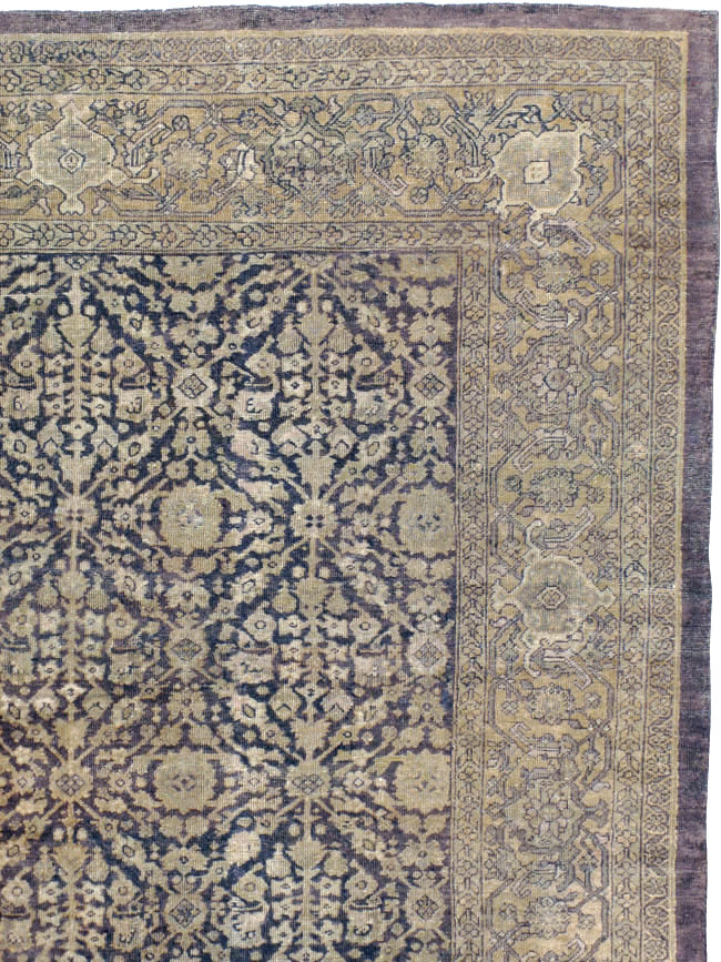 Antique Persian Mahal Rug, No.12264 - Staging