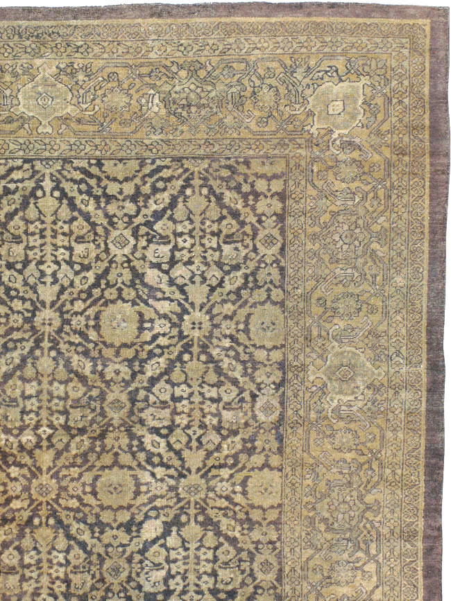 Antique Persian Mahal Rug, No.12264 - Staging