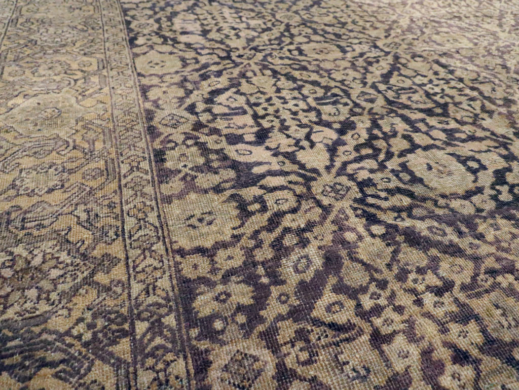 Antique Persian Mahal Rug, No.12264 - Staging