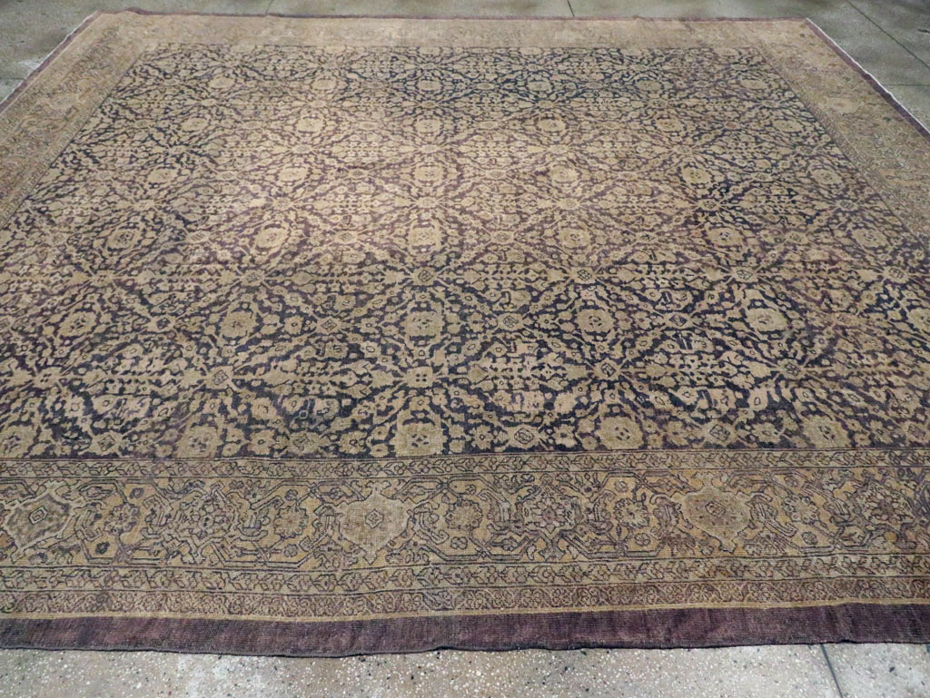 Antique Persian Mahal Rug, No.12264 - Staging