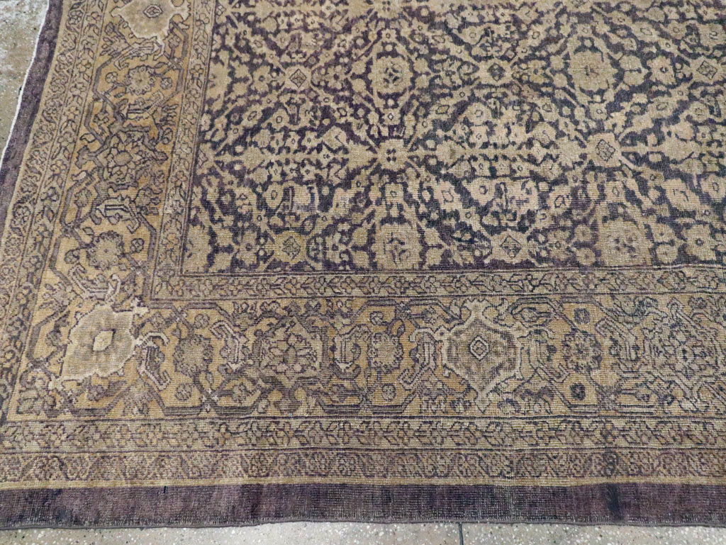Antique Persian Mahal Rug, No.12264 - Staging