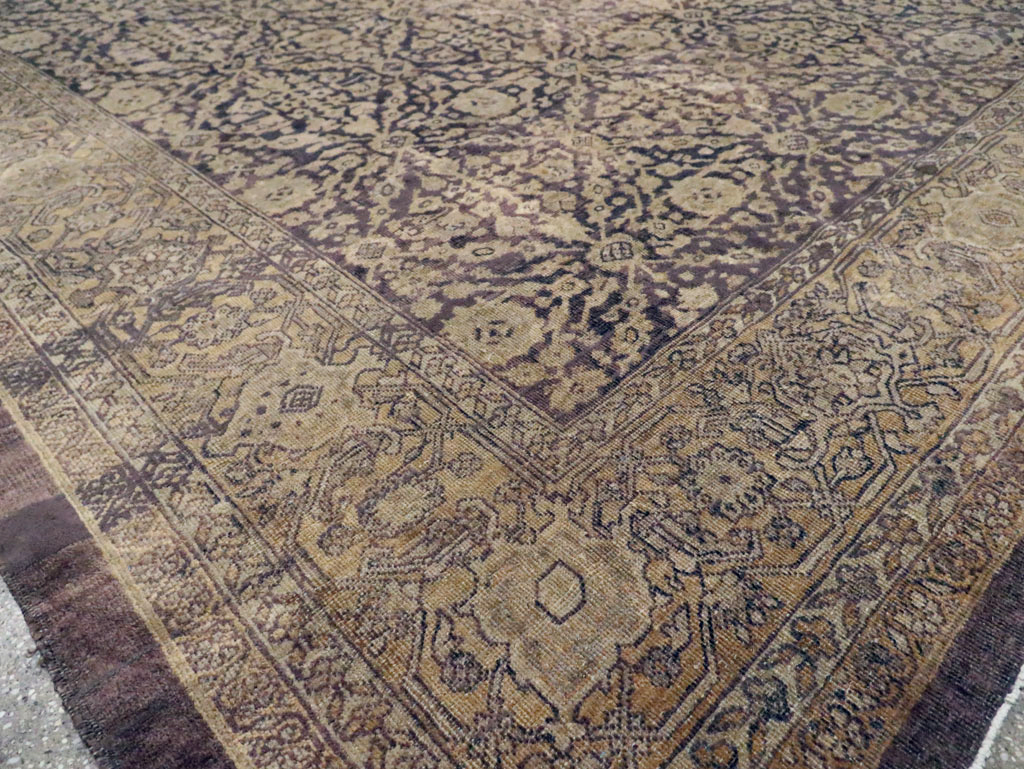 Antique Persian Mahal Rug, No.12264 - Staging