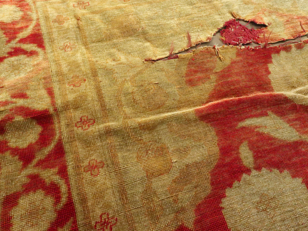 Antique Turkish Kayseri Rug, No.12268 - Staging