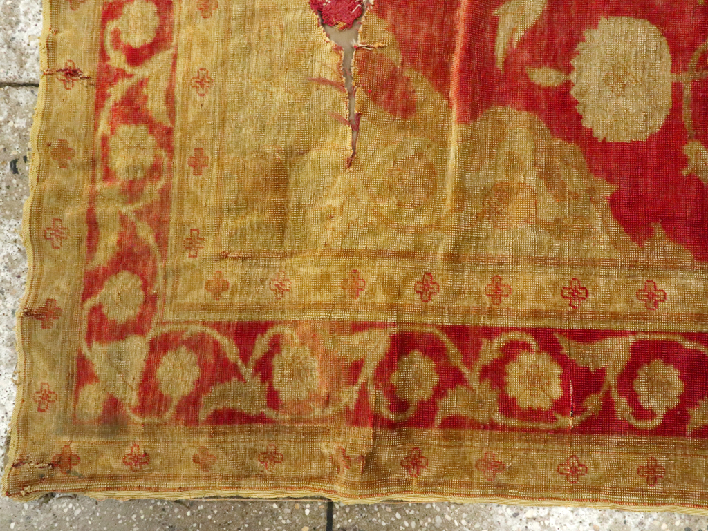 Antique Turkish Kayseri Rug, No.12268 - Staging