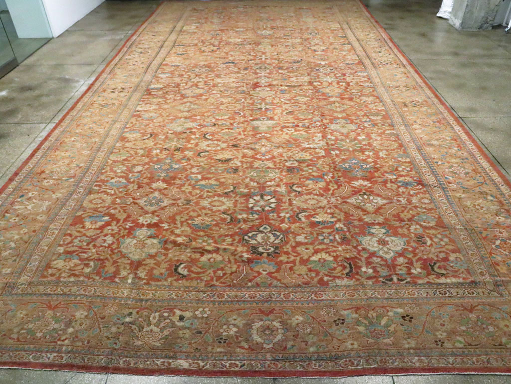 Antique Persian Sultanabad Rug, No.12281 - Staging