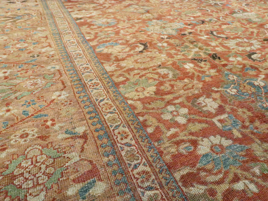 Antique Persian Sultanabad Rug, No.12281 - Staging