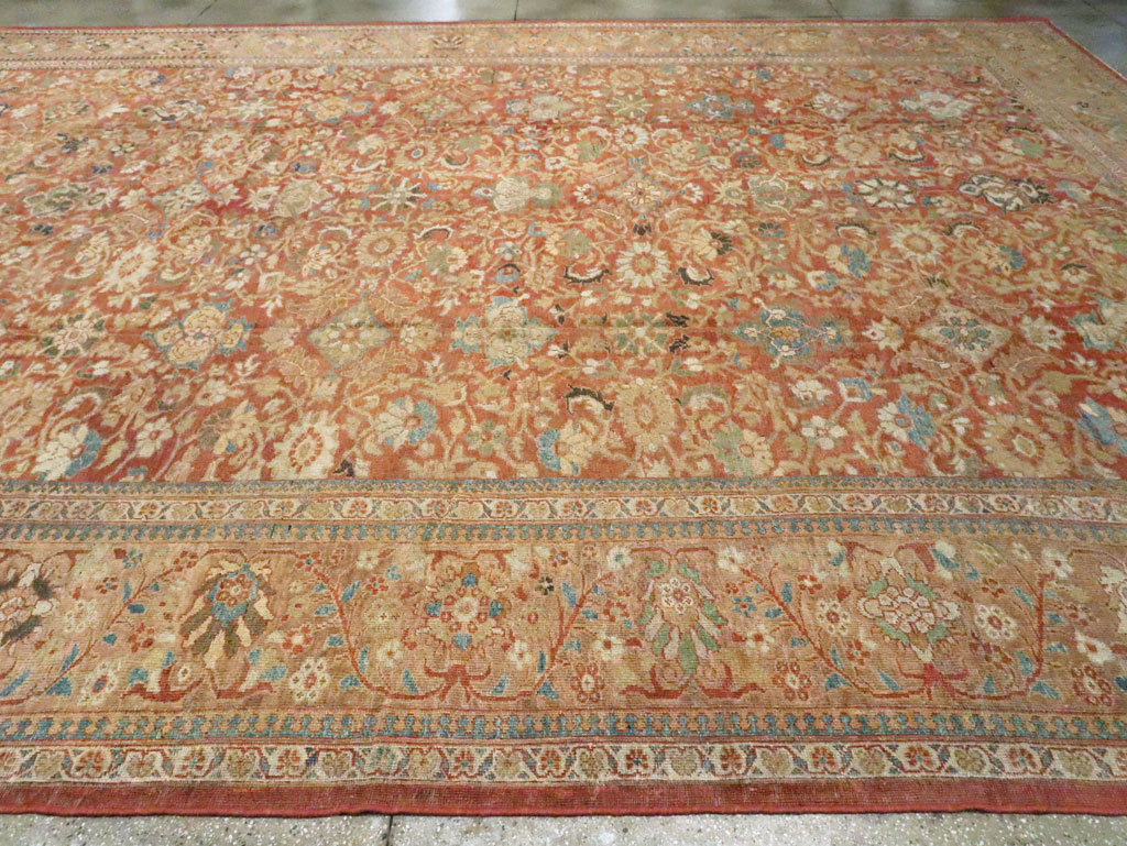 Antique Persian Sultanabad Rug, No.12281 - Staging