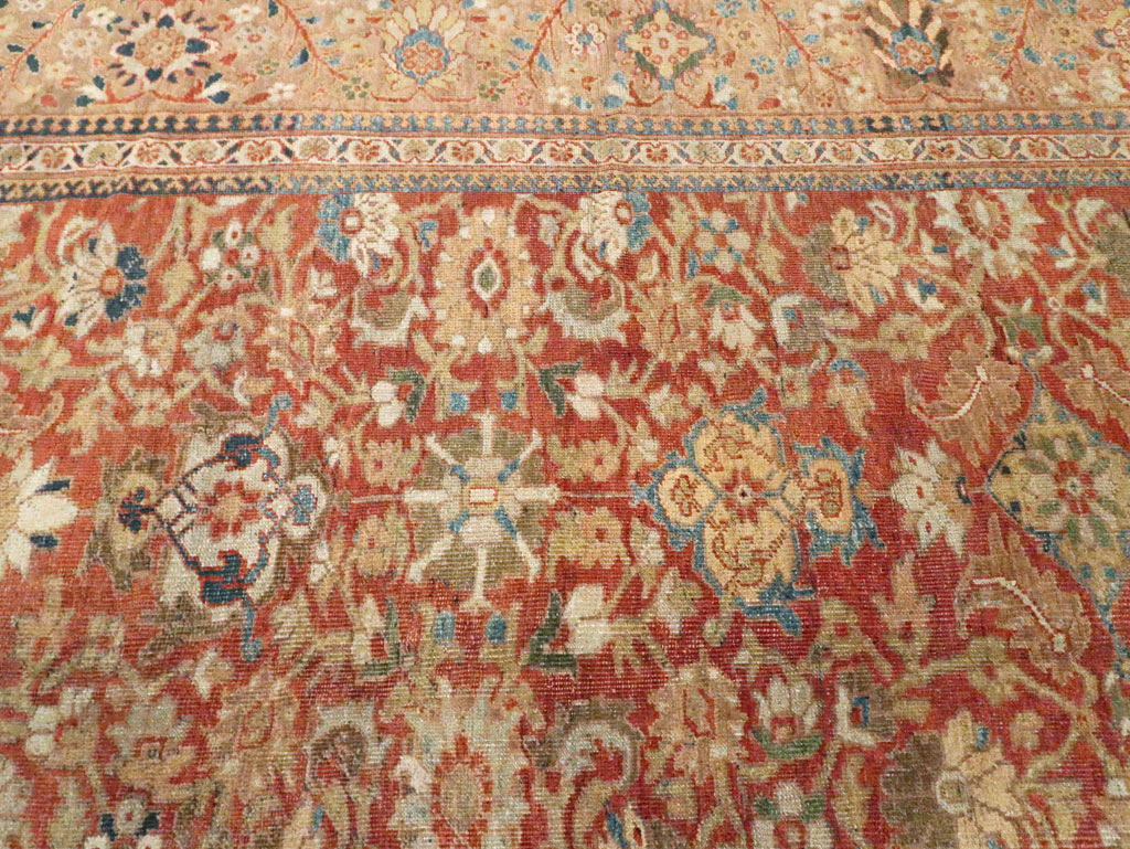 Antique Persian Sultanabad Rug, No.12281 - Staging