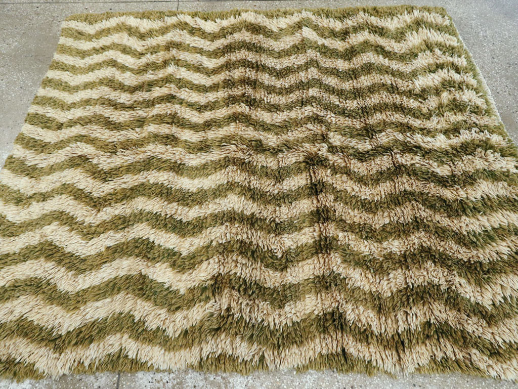 Vintage Turkish Tulu Rug, No.12292 - Staging