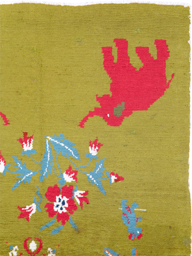 Vintage Swedish Pictorial Rug, No.12293 - Staging