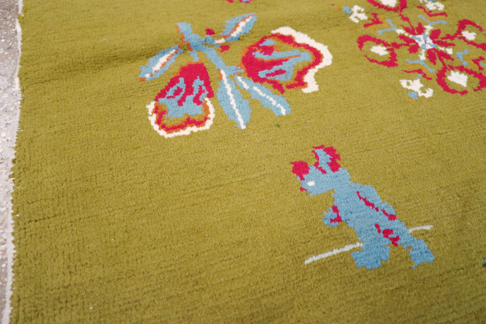 Vintage Swedish Pictorial Rug, No.12293 - Staging