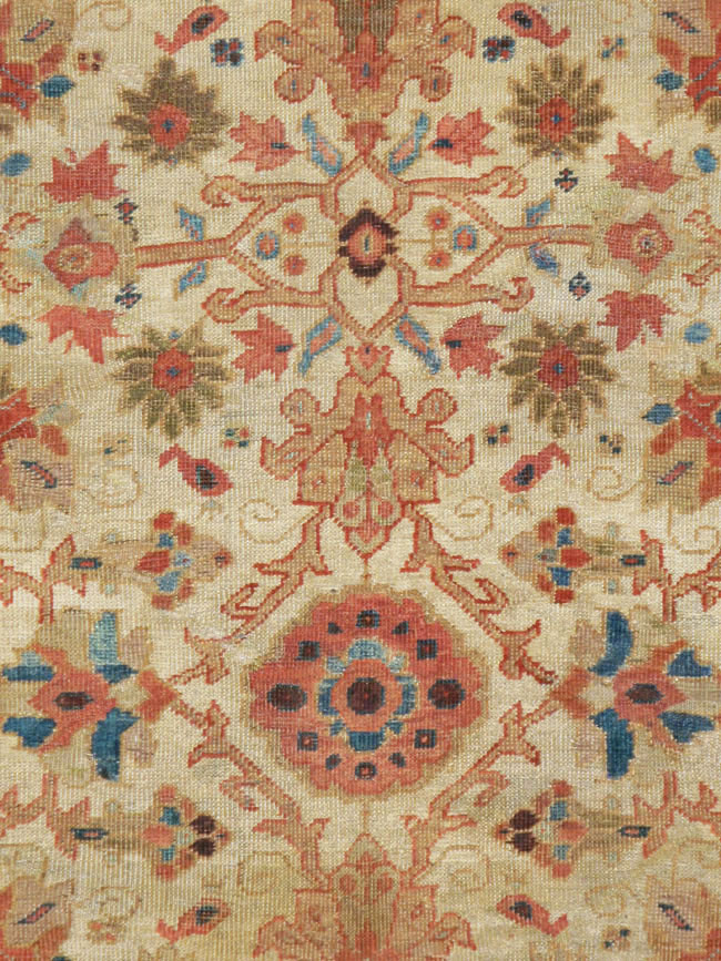 Antique Persian Mahal Rug, No.12318 - Staging