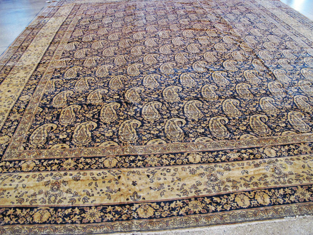Antique Indian Senneh Carpet, No.12338 - Staging