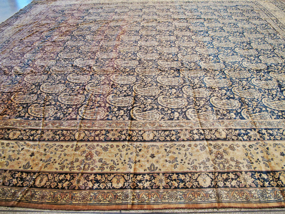 Antique Indian Senneh Carpet, No.12338 - Staging