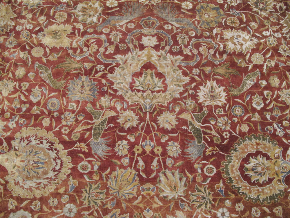 Antique Indian Lahore Rug, No.12353 - Staging
