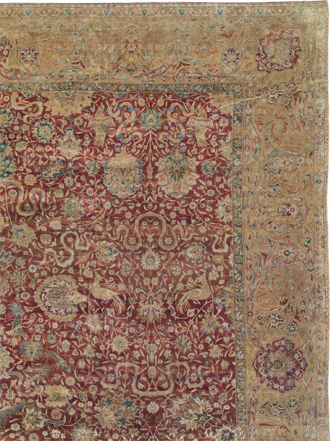Antique Indian Lahore Rug, No.12353 - Staging