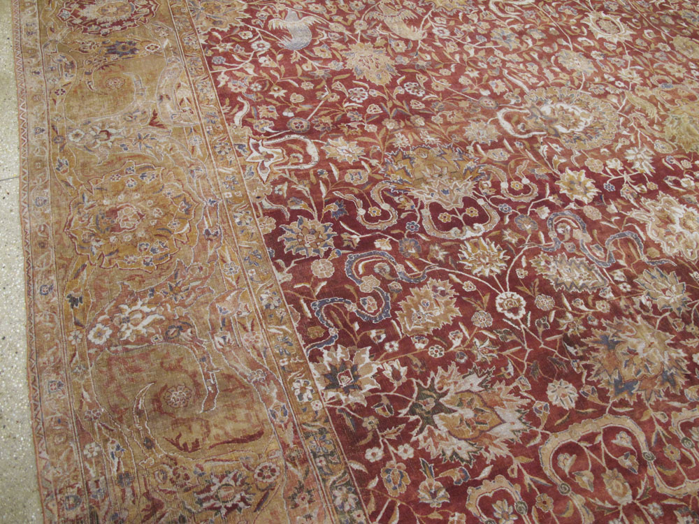 Antique Indian Lahore Rug, No.12353 - Staging