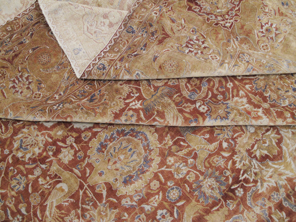 Antique Indian Lahore Rug, No.12353 - Staging