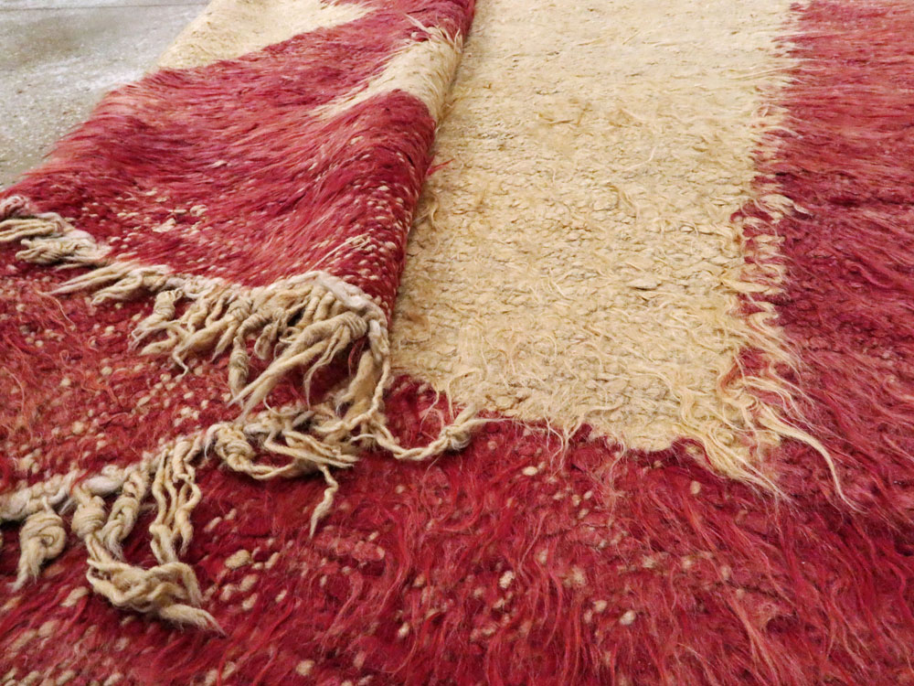 Vintage Turkish Tulu Rug, No.12361 - Staging