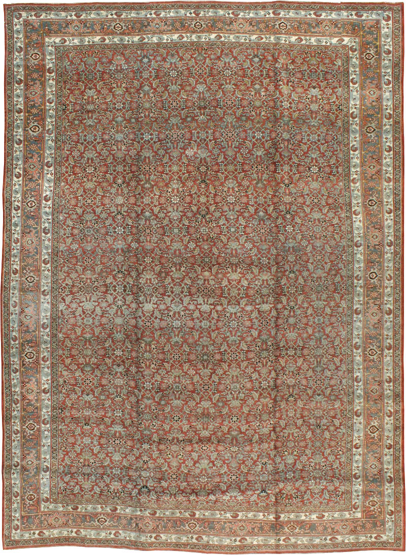 Antique Bidjar Persian Rug, No.12363 - Staging