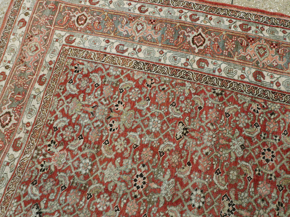 Antique Bidjar Persian Rug, No.12363 - Staging