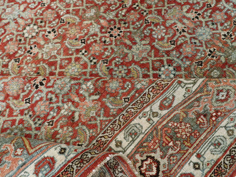 Antique Bidjar Persian Rug, No.12363 - Staging