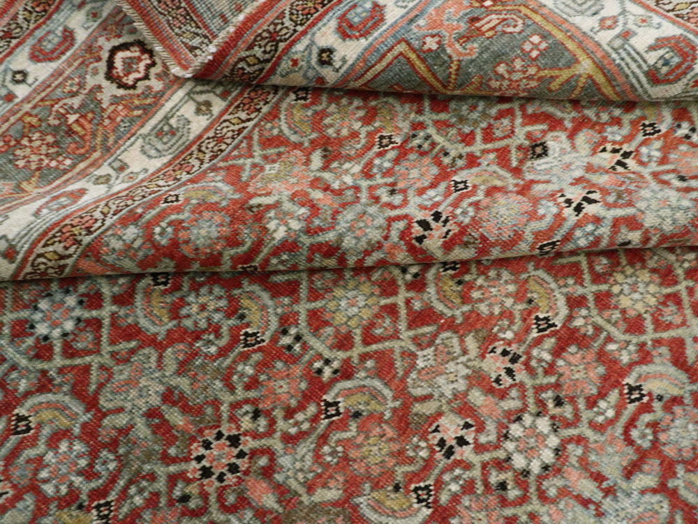 Antique Bidjar Persian Rug, No.12363 - Staging