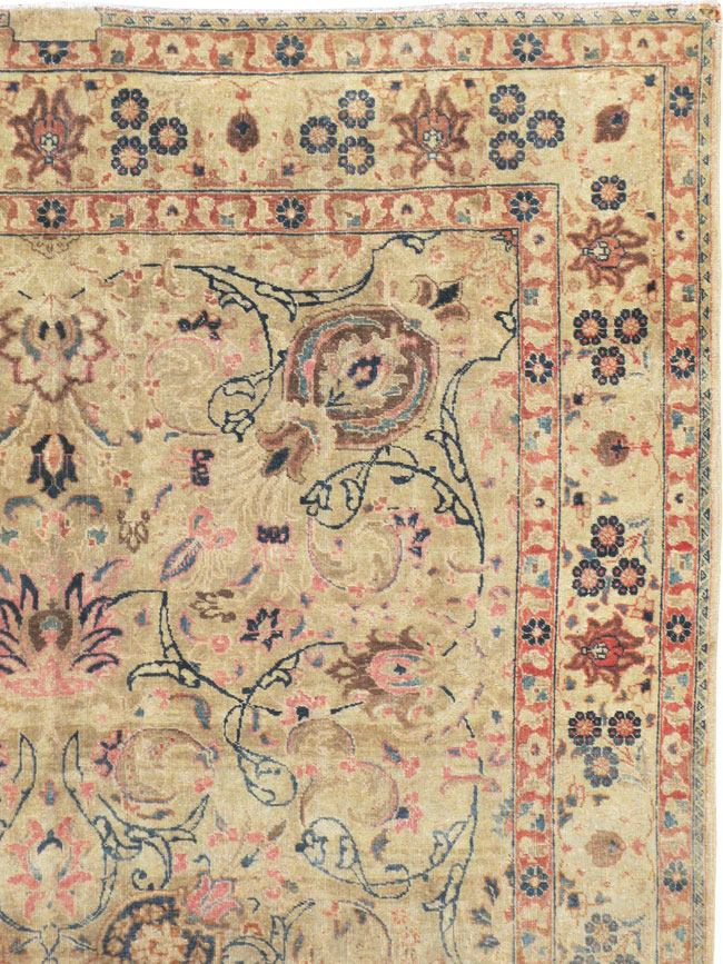 Antique Persian Tabriz Rug, No.12425 - Staging