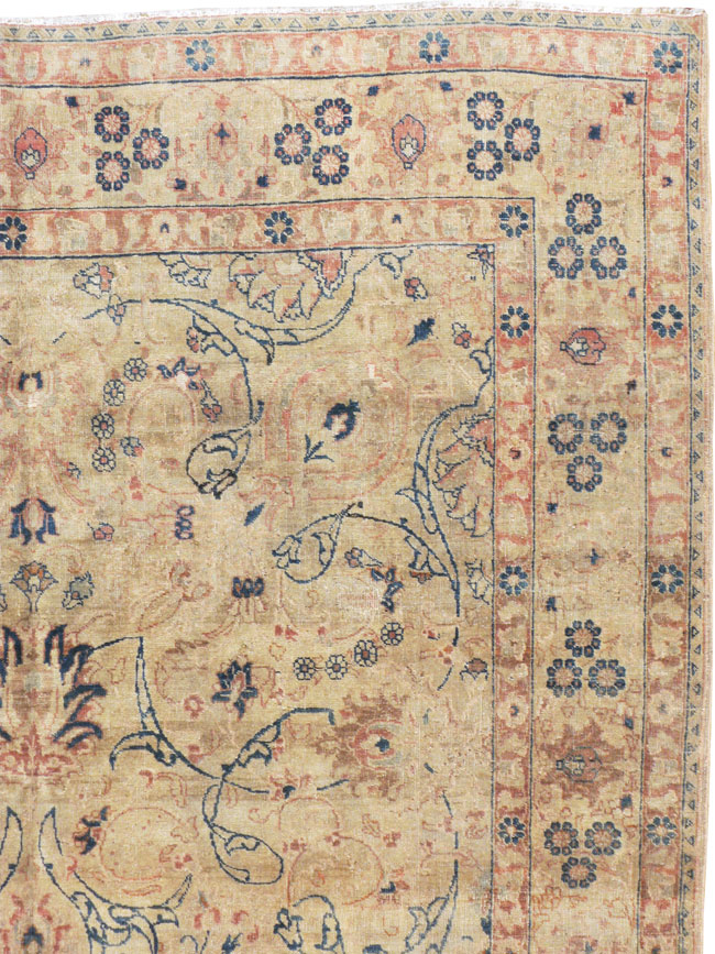 Antique Persian Tabriz Rug, No.12425 - Staging