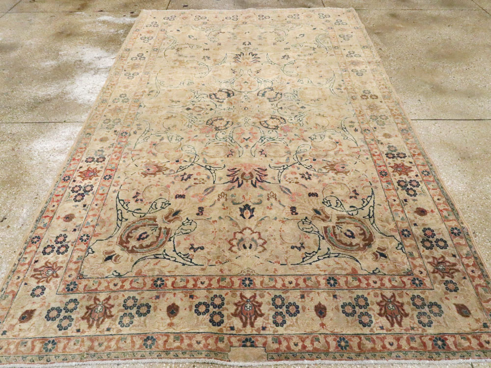 Antique Persian Tabriz Rug, No.12425 - Staging