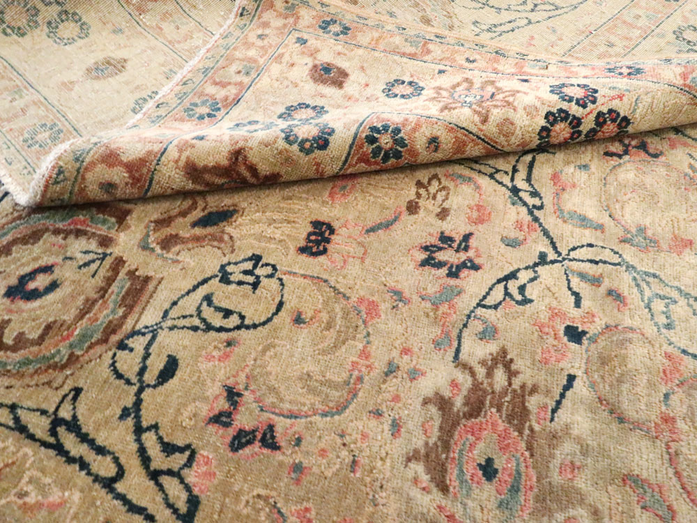 Antique Persian Tabriz Rug, No.12425 - Staging